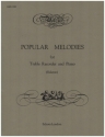 Popular melodies vol.2 for treble recorder and piano