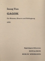 Gagok (1972) fr Gesang, Gitarre und Schlagzeug 3 Spielpartituren