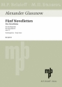 5 Noveletten op.15 fr Streichquartett Studienpartitur