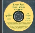 24 Italian Songs and Arias CD For medium low voice (piano accompaniment)