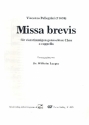 Missa brevis fr 4-stg gem Chor a cappella (la) Partitur