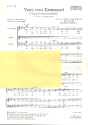 Veni veni Emmanuel for mixed chorus (SAB) a cappella score with piano for rehearsal (la/en)