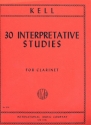 30 interpretative Studies for clarinet