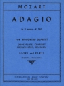 Adagio b minor KV540 for woodwind quartet(fl/ob, cl, french horn, bassoon) score and parts