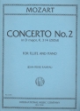 Concerto d Major KV314 No.2 flute and piano