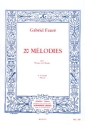 20 melodies vol.2 (nos.21-40) pour mezzosoprano et piano