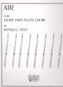 Air for 8 part flute choir score and parts