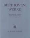 Beethoven Werke Abteilung 12 Band 1 Lieder und Gesnge mit Klavierbegleitung