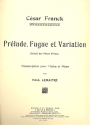 Prlude, fugue et variation op.18 pour violon et piano