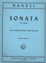 Sonata C major for string bass and piano