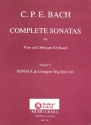 Sonata g major Wq86 for flute and obligato keyboard complete sonatas vol.5