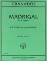 Madrigal a minor for string bass and piano SANKEY, STUART, ED.