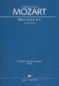 Missa brevis G-Dur KV49 fr Soli (SATB), gem Chor und Orchester Klavierauszug (la)