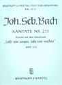 Lasst uns sorgen lasst uns wachen Kantate Nr.213 BWV213 Partitur