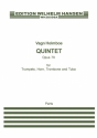 QUINTETT OP.79 FUER 2 TRP, HRN, POS, TUBA,  STIMMEN