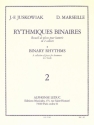 Rythmiques binaires vol.2 recueil de pices pour batterie en 2 cahiers