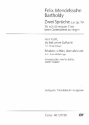 2 Sprche aus op.79 fr 8stg. gem Chor a cappella Singpartitur (dt/en)