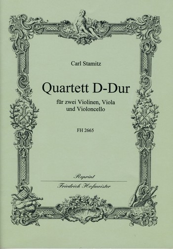 Streichquartett D-Dur Partitur und Stimmen 