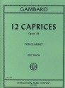 12 Caprices op.18 for clarinet SIMON, ERIC, ED.