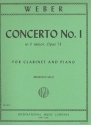 Concerto f minor no.1 op.73 for clarinet and piano