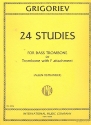 24 Studies for bass trombone or trombone with F attachment