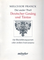 Der ander Theil deutscher Gesng und Tntze fr 4 Blockflten (SATB) (oder andere Instrumente) Partitur