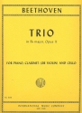 Trio B flat major op.11 for piano, clarinet (violin) and cello parts