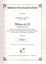 Missa ex D (Orgelsolomesse) fr gem Chor, 2 Violinen, Kontraba und Orgel Violine 1