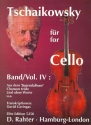 Tschaikowsky fr Cello Band 4 fr Violoncello aus dem Jugendalbum, Chanson triste Lied ohne Worte u.a.