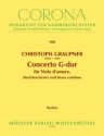 Concerto G-Dur fr Viola d'amore, Streicher und Bc Partitur