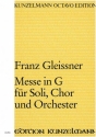 Messe G-Dur fr Soli, Chor und Orchester Partitur