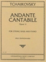 Andante cantabile op.11 for string bass and piano ZIMMERMANN, FRED, ED.