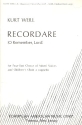 Recordare for 4-part chorus of mixed voices and children's choir a cappella score (la/en)