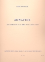 Sonatine pour saxophone alto (cor angl, cor a pistons) et piano