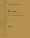 Missa brevis C-Dur KV220 fr Soli, Chor, Orchester und Orgel Violoncello / Kontrabass