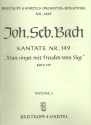 Man singet mit Freuden vom Sieg Kantate Nr.149 BWV149 Violine 1