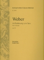 Aufforderung zum Tanz op.65 fr Orchester Kontrabass