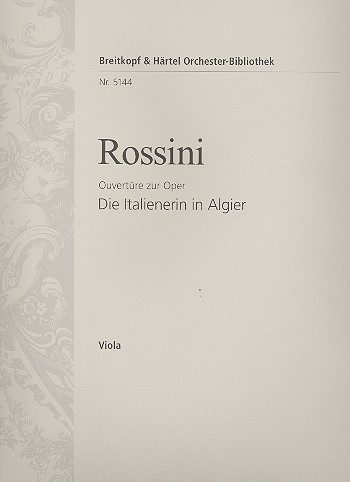 Die Italienerin in Algier - Ouvertre fr Orchester Viola