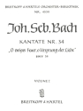 O ewiges Feuer o Ursprung der Liebe Kantate Nr.34 BWV34 Violine 1