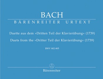 Dritter Teil der Klavierbung Duette BWV802-805 fr Orgel