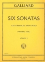 6 Sonatas vol.2 (nos.4-6) for bassoon and piano