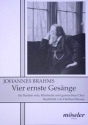 4 ernste Gesnge op.121 fr Bariton solo, Klarinette und gem Chor Partitur