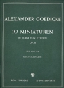 10 Miniaturen op.8 fr Klavier