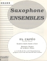 El Capeo for 4 saxophones (AATB), and optional alto sax 3 and tenor sax 2,  score and parts