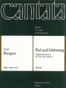 Ruf und Mahnung fr gemischten Chor (SSA/SATB) mit Flte, Klavier und Streicher Partitur