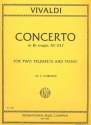 Concerto Bb major RV537 for 2 trumpets and piano