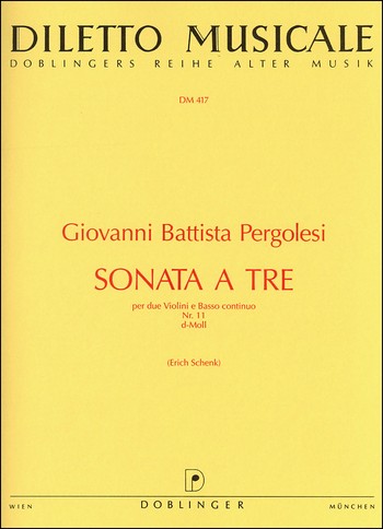 SONATA A TRE D-MOLL NR.11 FUER 2 VIOLINEN UND B.C. SCHENK, ERICH, ED.