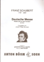 Deutsche Messe D872 Ausgabe A fr gem Chor a cappella (Instrumente ad lib) Partitur