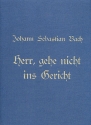 Herr gehe nicht ins Gericht Kantate Nr.105 BWV105,  Faksimile