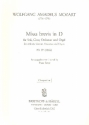 Missa brevis D-Dur KV194 fr Soli, Chor und Orchester Chorpartitur